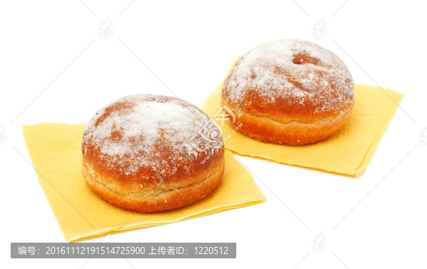 糖粉兩個(gè)甜甜圈