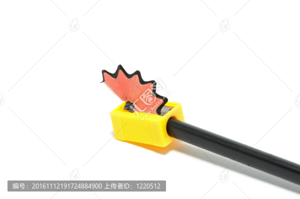 黃色的鉛筆削尖
