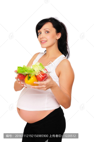 年輕的孕婦