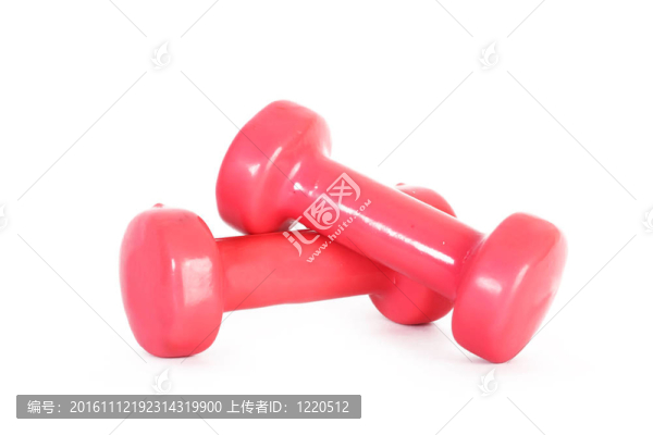 杠鈴白色隔離