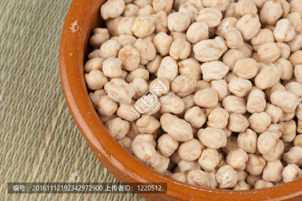 白色的鷹嘴豆