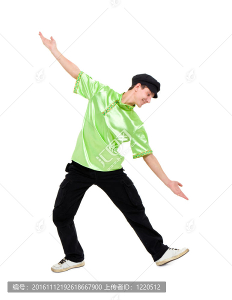 年輕迷人的男子跳舞