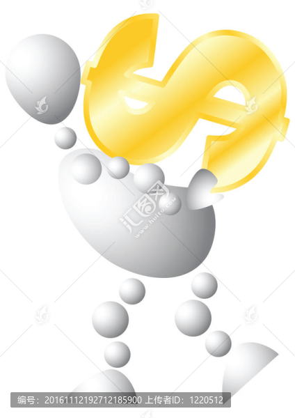 有非常大黃金象征的男人