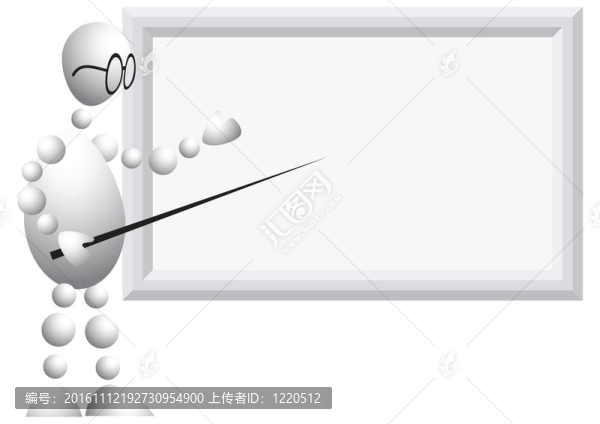 戴眼鏡和指針的人