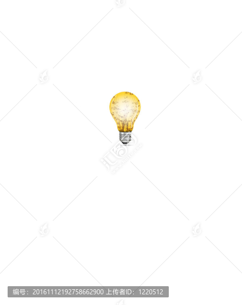 帶有音樂文本的電燈泡