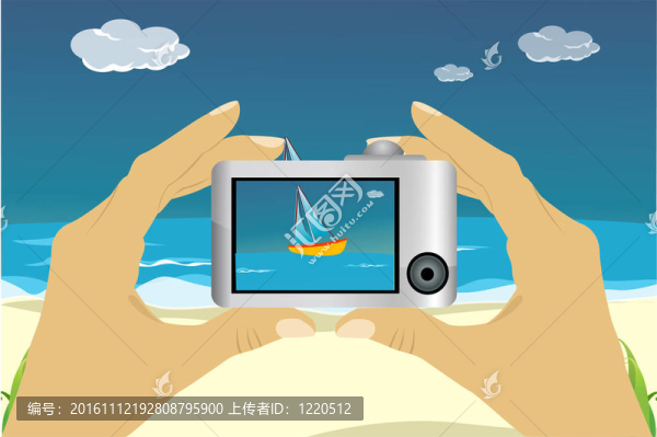 相機海灘場景