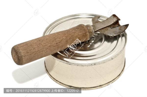 可以和生銹開瓶器；白色背景隔離
