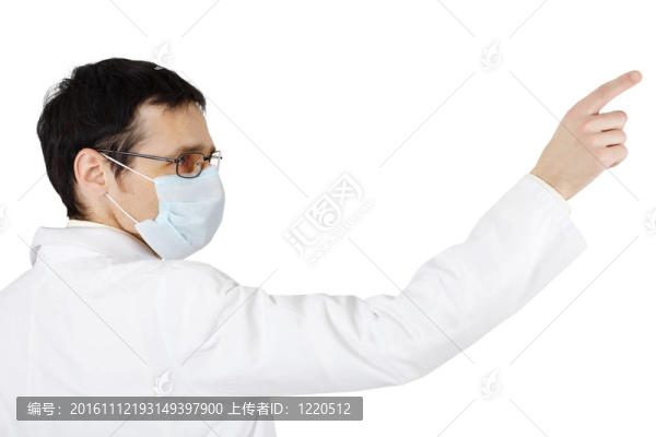 ？在醫(yī)用口罩博士點(diǎn)手指