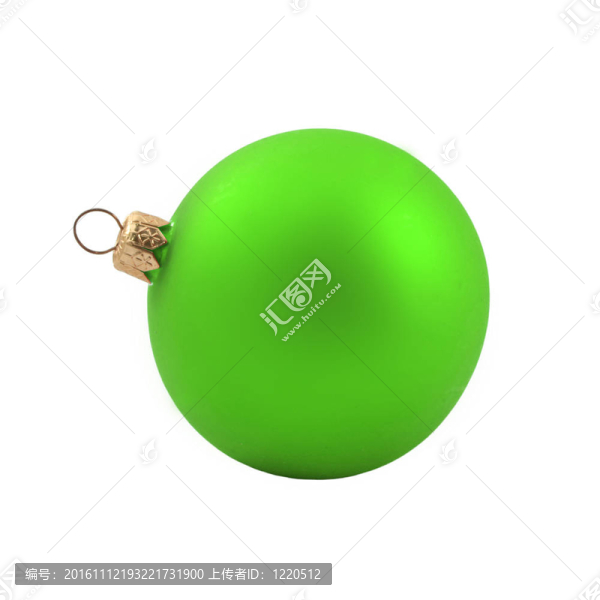 白色的綠色圣誕球