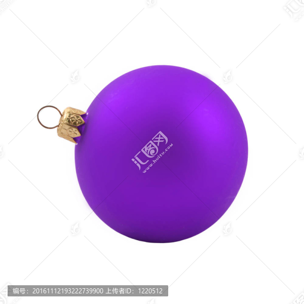 白色紫羅蘭色的圣誕球