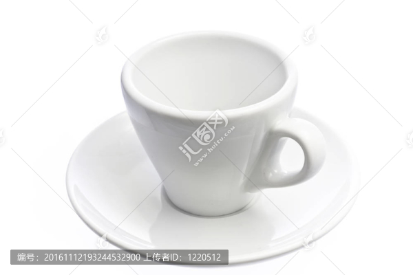 空意大利濃咖啡咖啡杯孤立在白色