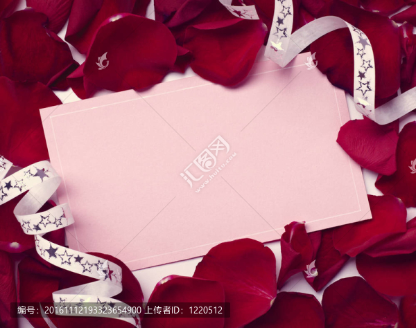 賀卡玫瑰花瓣慶祝圣誕愛