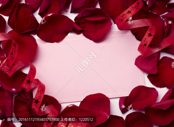 賀卡玫瑰花瓣慶祝圣誕愛