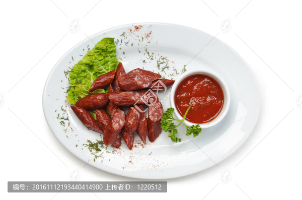 切碎的香腸