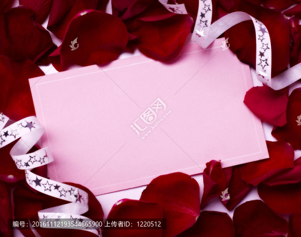 賀卡玫瑰花瓣慶祝圣誕愛(ài)