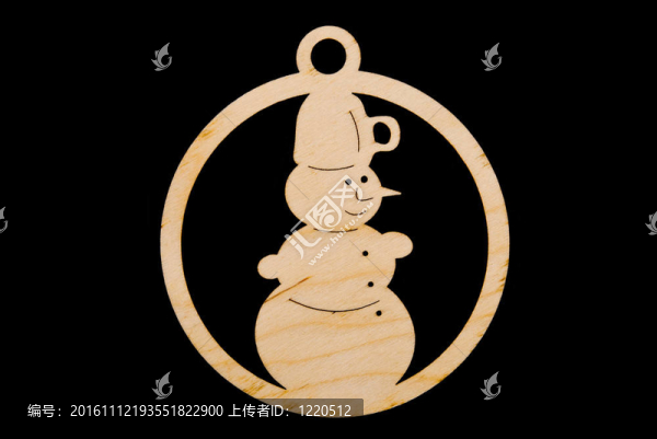 黑色圣誕小雪人