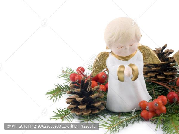 小陶瓷天使-圣誕飾品