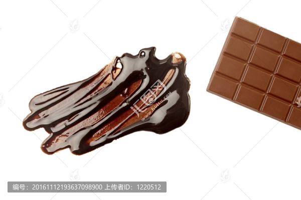 巧克力漿泄漏污漬臟甜食