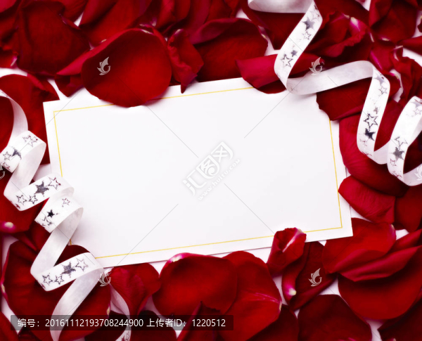 賀卡玫瑰花瓣慶祝圣誕愛