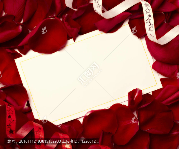 賀卡玫瑰花瓣慶祝圣誕愛