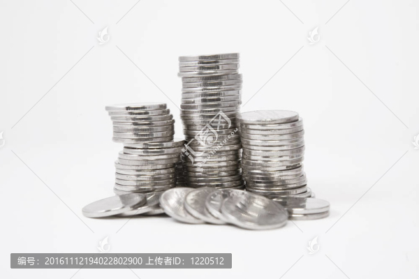 成堆的銀幣