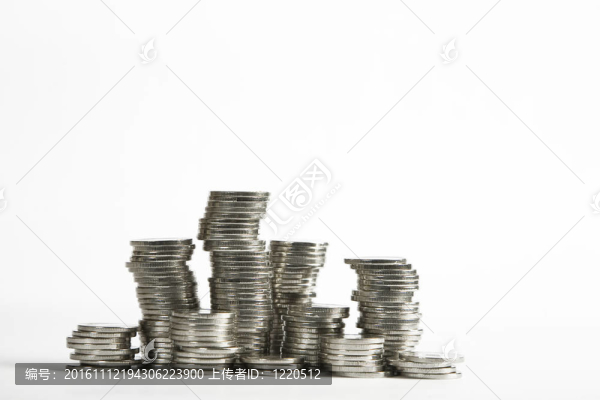 成堆的銀幣