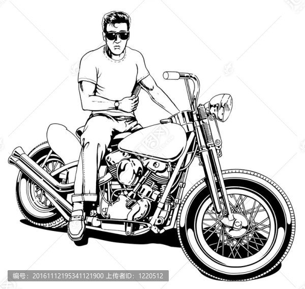 1950年代摩托車騎士