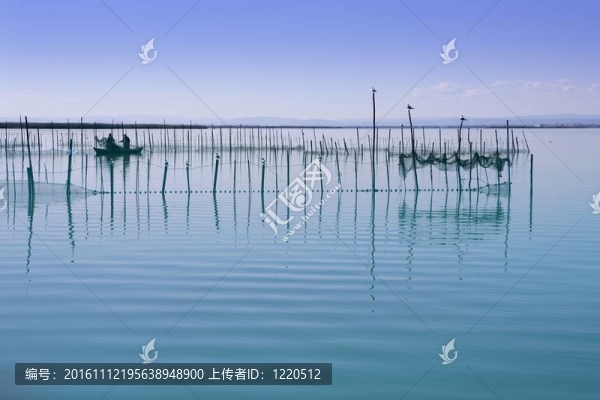 Albufera瓦倫西亞湖濕地的地中海