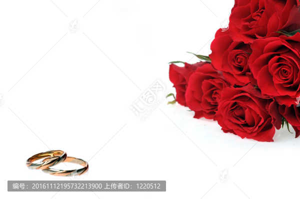 紅玫瑰和戒指