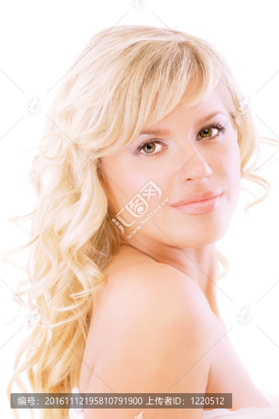 金發(fā)美女的畫像