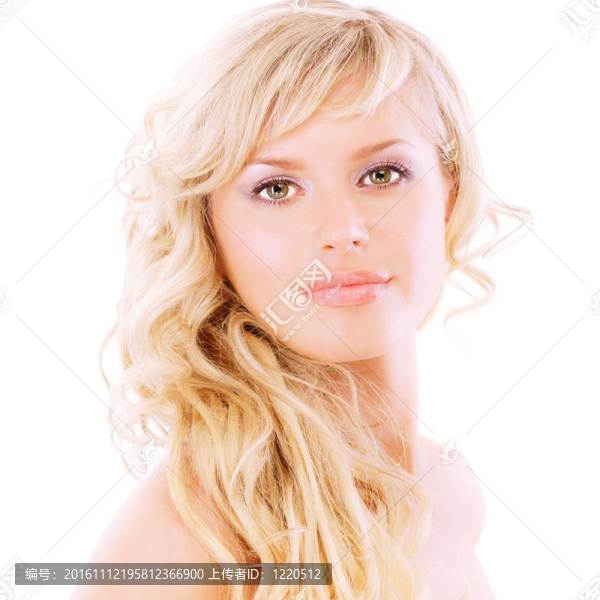 美麗女人的肖像特寫