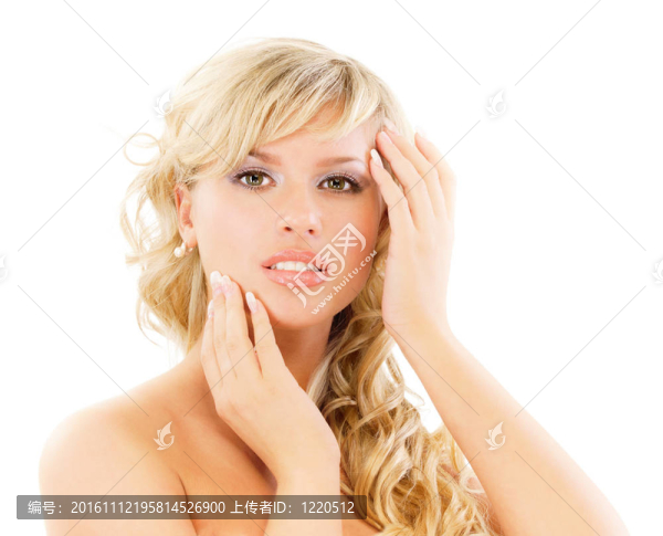 金發(fā)美女的畫像