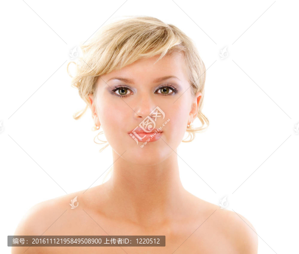 美麗女人的肖像特寫(xiě)