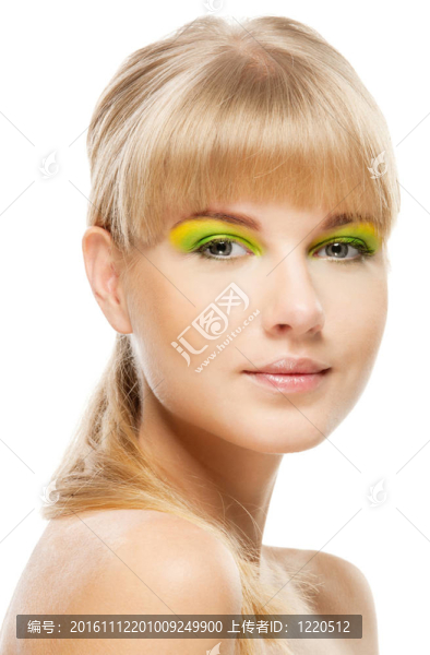 美麗的年輕女人的肖像
