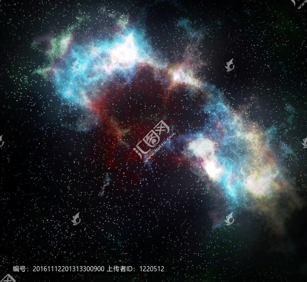 外層空間云星云和恒星