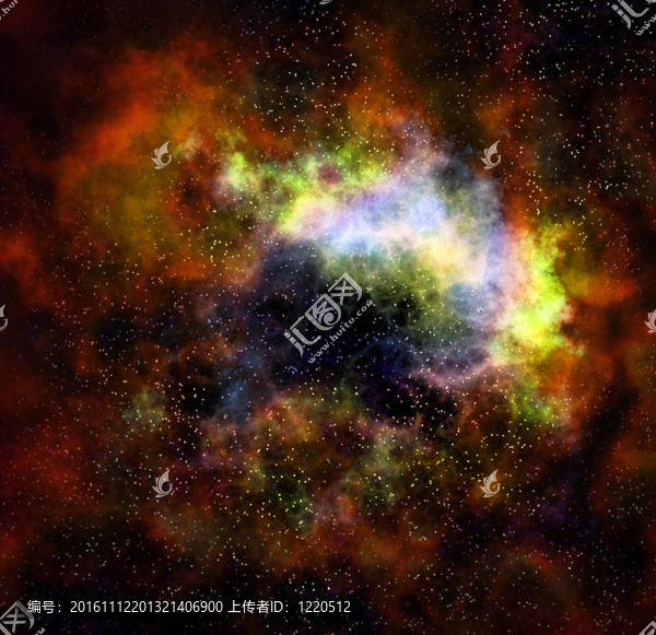 外層空間云星云和恒星
