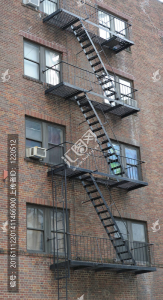 紐約建筑的樓梯