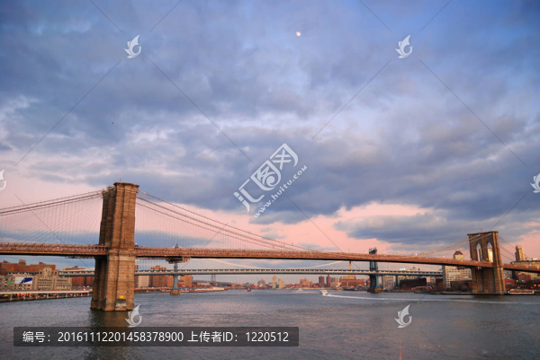 紐約市布魯克林大橋全景