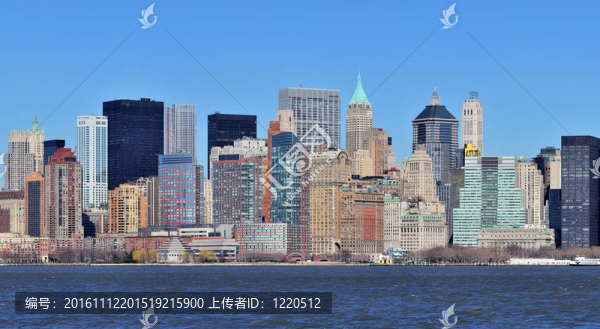 紐約市繁華城區(qū)全景