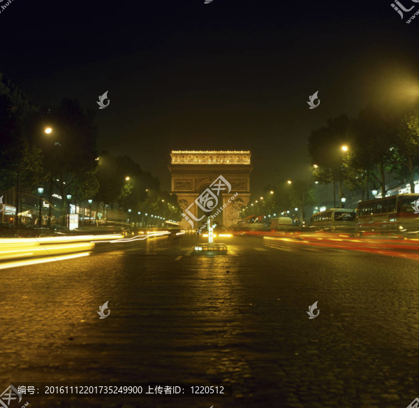 弧凱旋門在巴黎；法國(guó)