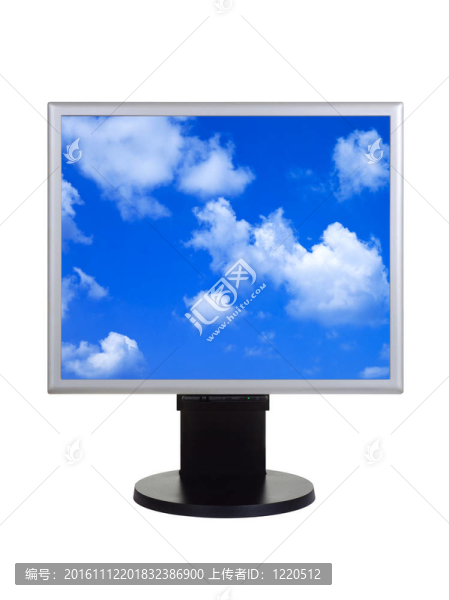 電腦屏幕上的天空