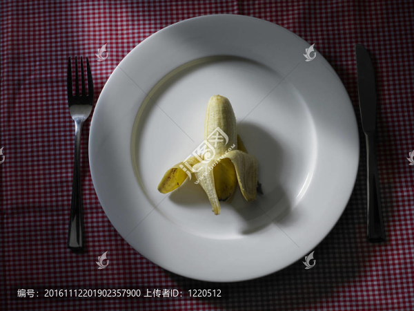 盤子上的香蕉