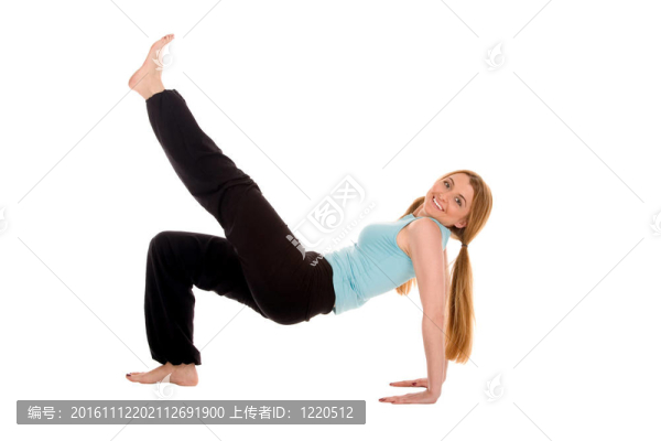 健身的女孩