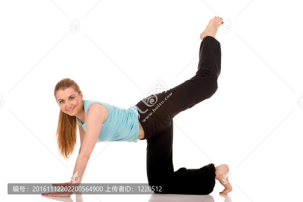 健身的女孩