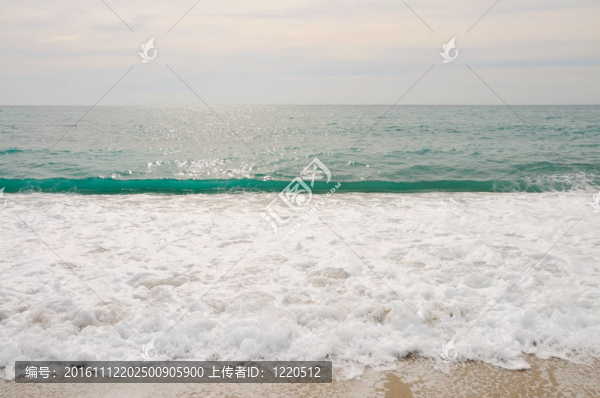 海灘的浪