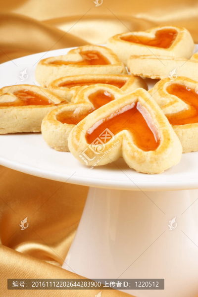 心形杏果醬餅干
