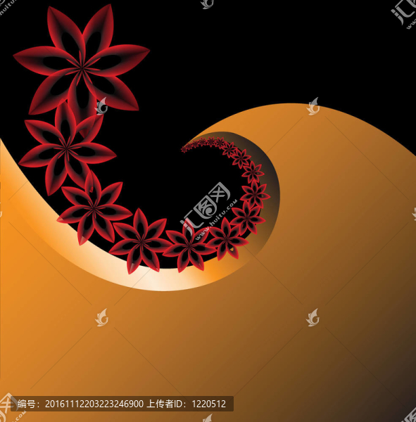 黑色和橙色背景