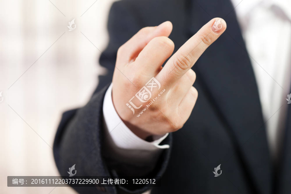 中指的手勢