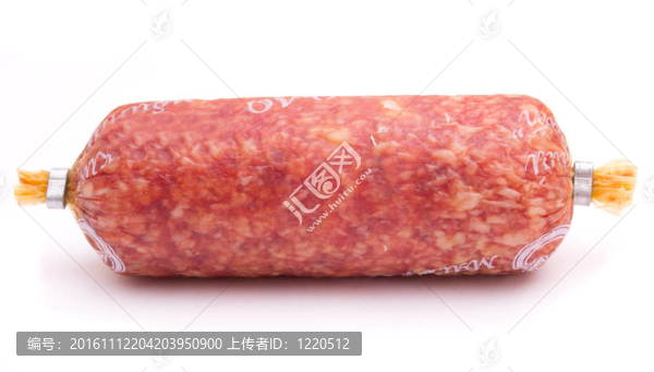 意大利臘腸孤立在白色背景