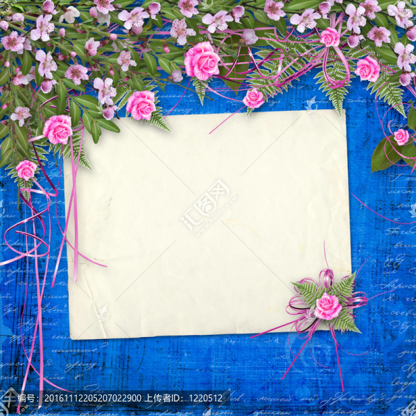 紙和花的美麗bouq寫作背景